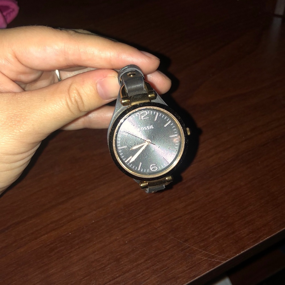 Gray fossil watch